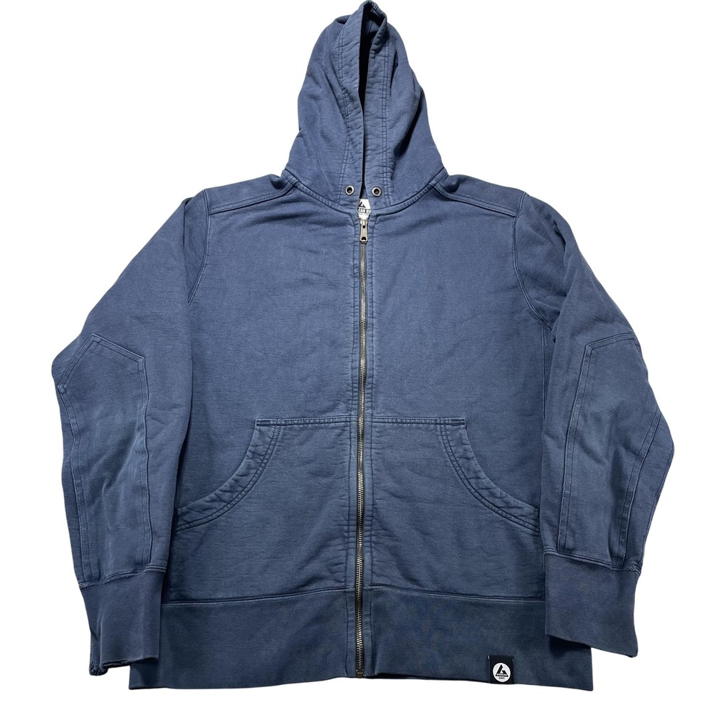 American Giant Hoodie Mens XL Blue Full Zip Fleece Sweatshirt Cotton Made In USA - Picture 1 of 12